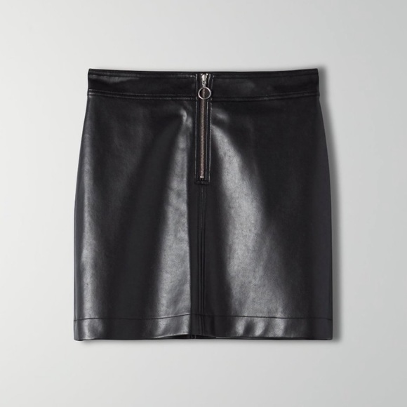 Aritzia Wilfred Roxanne Vegan Leather skirt - Picture 2 of 6